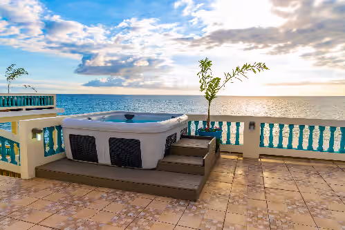 Sunset Paradise Villas Oceanfront Rincon 50 guests Private Infinity Pool, photo 4