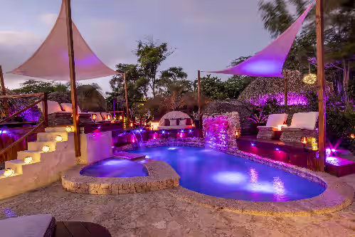 Bali-style villa: indoor and outdoor pool, cinema, cave, yoga, gym & beach court, photo 4