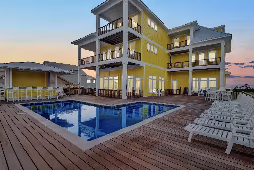 Banana Cabana 2.0. Luxury, Gulf Front, 3 story beach house with private pool.