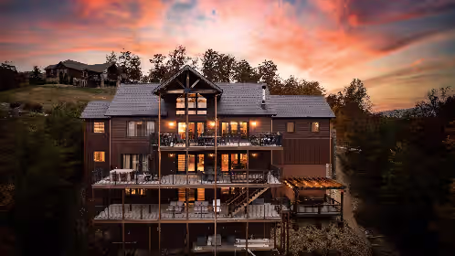 Indigo Falls ~ 8BR w/Golf Simulator, Indoor Cave Pool, Hot Tub, Game Room, Theater, & Views, photo 3