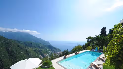 Pool at Lo sguardo sul mare, Luxury Ravello Villa, Private Pool, Great View, parking