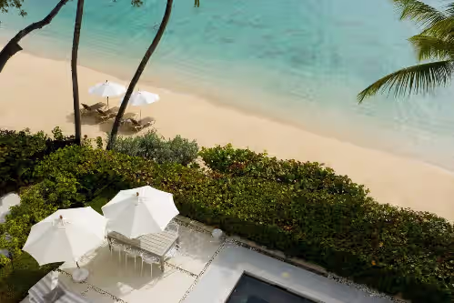 Footprints - Set on 12,000 sq. ft. of Verdant Beachfront at Contemporary Design Beachfron Luxury Villa Footprints (8 bed)
