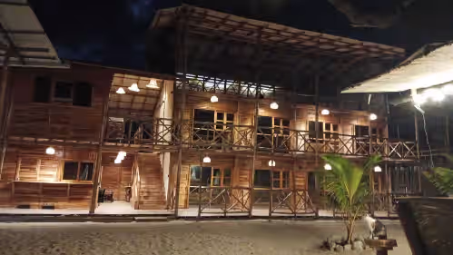 Exterior at Spacious Beachfront Eco-Chic 8-Bedroom Villa with AC