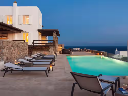 Spectacular Seaside Villa, St. John beach, Private Pool, Sunset View Over Delos, photo 2