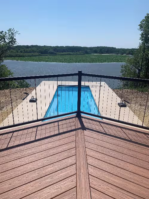 Cedar Lake Property on the water with in-ground pool, photo 4