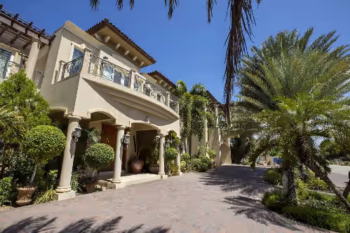 Outside view of the property at Glamorous Luxury Villa Pool Jacuzzi Sea View