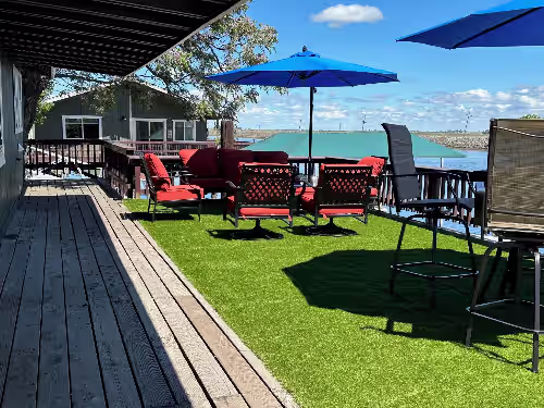 Terrace/patio at Incredible Private Island Retreat on 85 Acres