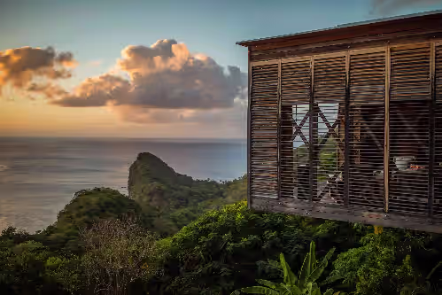 Architectural masterpiece overlooking the Caribbean sea and Piton mountains, photo 2