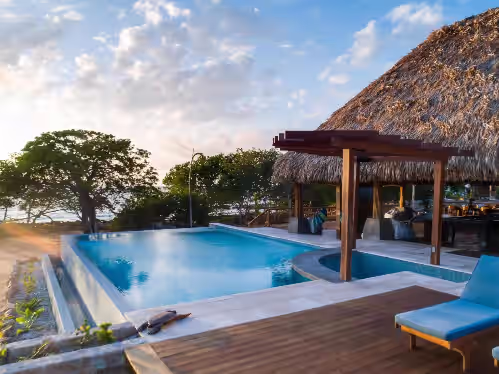 Outdoor Infinity Pool at Kanu Private Island Belize