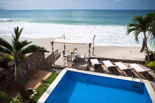 Luxury Beachfront Villa in Best Area of P.Vallarta-Private Pool & Staff Included