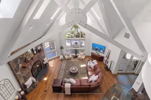 Living area at Luxury Castle Retreat UC Davis