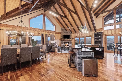 Interior at Indigo Falls ~ 8BR w/Golf Simulator, Indoor Cave Pool, Hot Tub, Game Room, Theater, & Views