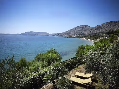 Aquavisionaire views at Beachfront Villa few steps away from a sandy beach