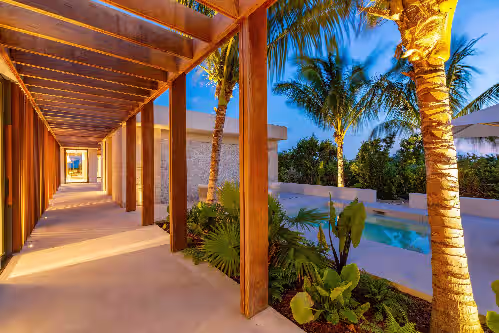 Pool at Dune House in Long Bay by Personal Villas