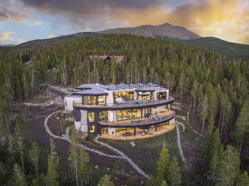 Nearly 12k sq ft of luxury, private ski shuttle, indoor pool, theater, 2 hot tubs, 360 views!!!
