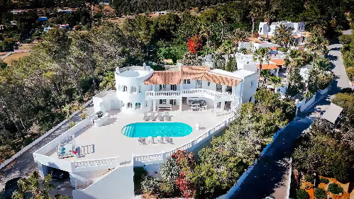 Majestic Panorama Ocean View Villa Multicolor LED XXL Pool Ibiza Town