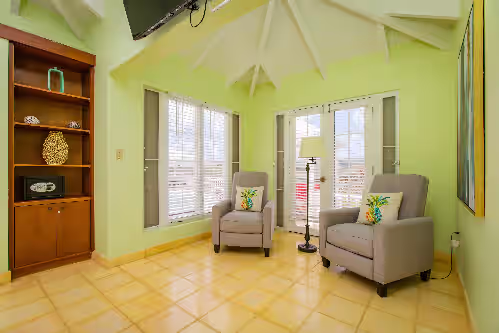 Living area at Sugar Bay House