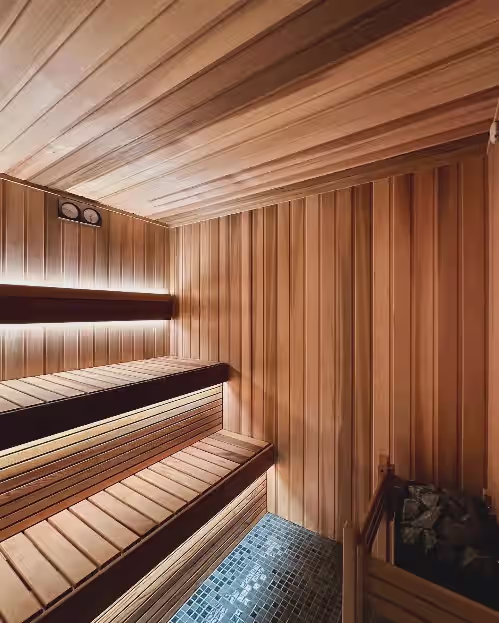 Sauna at Berry Luxury Barn House