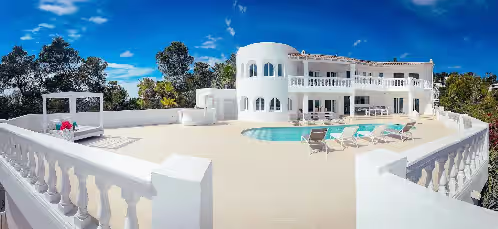 Majestic Panorama Ocean View Villa Multicolor LED XXL Pool Ibiza Town, photo 2
