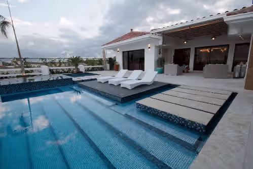 Terrace at Luxurious Beach House
