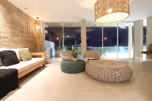 Living area at Beachfront house in Barra de São Miguel/Alagoas