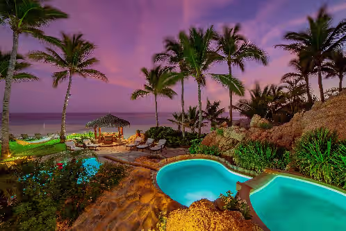 Villa las Rocas: One-Of-A-Kind Lush Tropical Mexican Beachfront Estate 7 BR