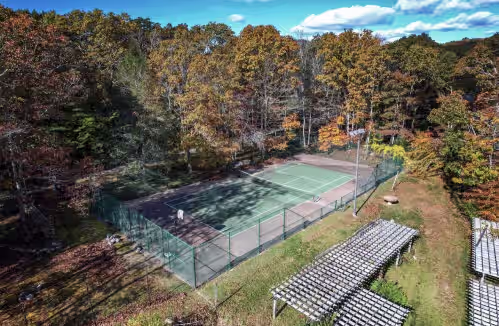 Sport court at Hollow Brook Estate
