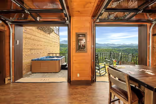 Interior at SkyView Mansion: Sleeps 70, Indoor Heated Pool, Amazing Views, Gameroom