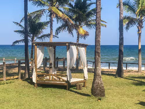 Property grounds at Mansion right on the sand at Busca Vida beach