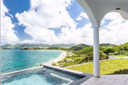 Breathtaking 180 views on the Caribbean sea. Cliff side & Private beach access, photo 3
