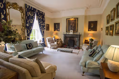 Beaufort House Drawing Room at Luxury accommodation for up to 30 guests in 15 en suite rooms near Killarney