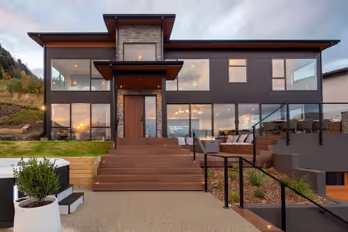 Entrance at Luxury Family Escape for 12 with Spa & Views