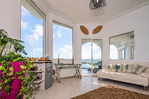 Breathtaking 180 views on the Caribbean sea. Cliff side & Private beach access, photo 5