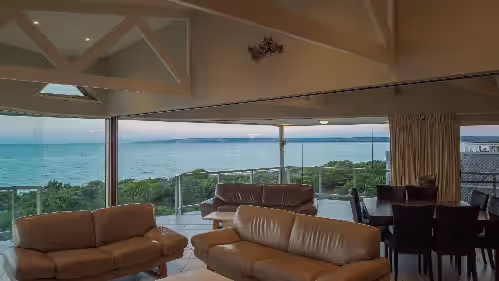 Living area at ISLAND BEACH LODGE BEACH FRONT OCEAN VIEWS