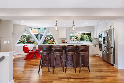 Private kitchen at 8000 square foot GEODESIC DOMES