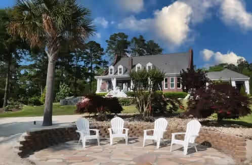 Terrace/patio at Private Luxury Lakefront Estate