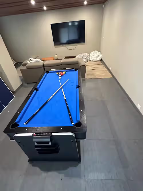Game room at Royal Retreat: Luxury Beachfront View