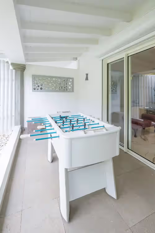 Table Soccer La Perla Palais at La Perla Estate 7 BR Luxury Beachfront Villa with utmost privacy