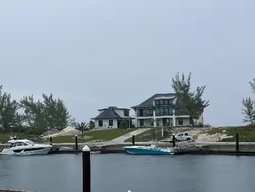 Exterior at Beachfront estate home with private 70' dock and 7500sq ft. of living space