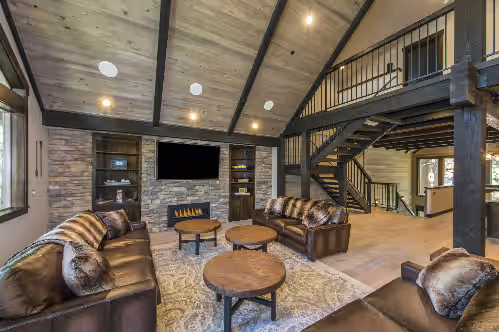 Living area at 10 bedroom Mountain Luxury Estate