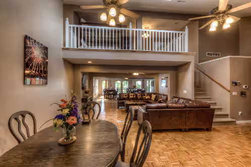 8500 sf, Sleeps 48 in beds, Pool, Hot Tub, Game Rm, 300 ft lake front, In town, photo 3
