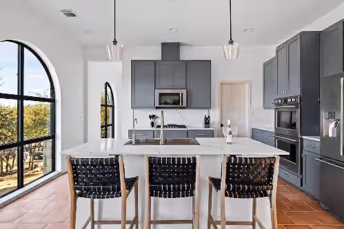Villa 7 - Kitchen at Las Luces Village|Large Retreat|Pool|Hot tub