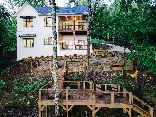 NEW: Dwell at Smith Lake: Luxury Lake Home, Sleeps 22, Kayaks + Water Slide!