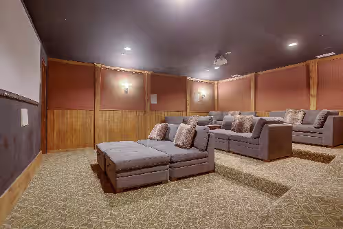 Theater at Beautiful Rancho Santa Fe Estate