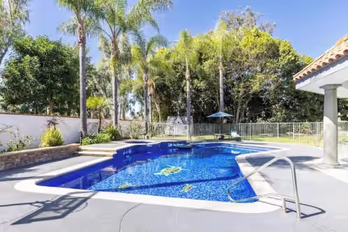 Pool at Exquisite Spanish Villa Retreat