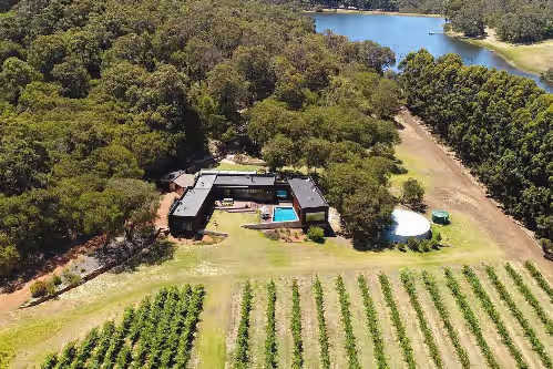 Sophie's Vineyard blends contemporary architecture with natural surroundings, offering a spacious and private escape. at