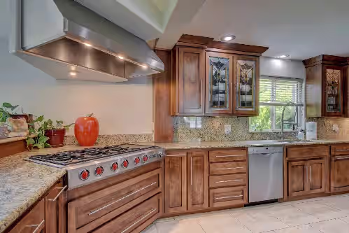 Private kitchen at Family Friendly 5 Bed 5 Bath 6000 SF Ranch With Pool