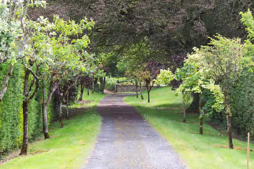 Entry Drive at Historic Riverside Manor on 33 private acres