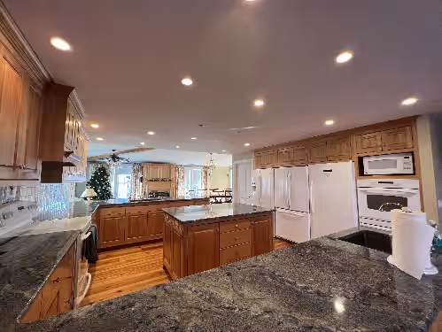 Private kitchen at Private Resort Like Getaway