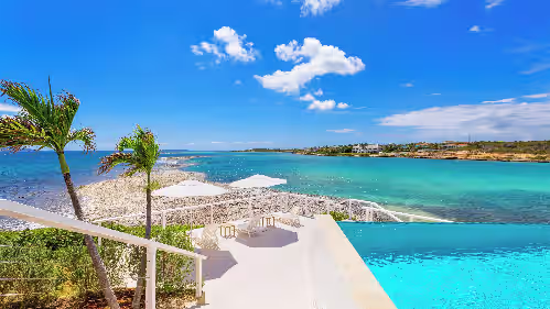 Stunning 6 bedroom waterfront villa with wooden dock